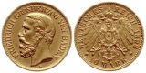     Baden: Friedrich, 10 Mark 1898, 3,92 gr. 900er Gold!!