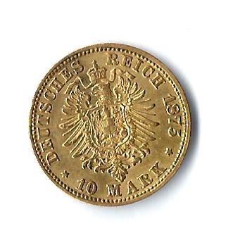  10 Mark Ludwig III Hessen 1875 H 3,98 Gr. 900 Au Golden Gate Münzenankauf Koblenz Frank Maurer X891   