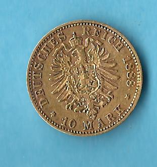  Kaiserreich 10 Mark Sachsen 1888 SS Münzenankauf Koblenz Frank Maurer AB 550   